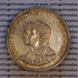 Portugal, silver coin of 500 réis 1898 of D. Carlos I, 4th Centenary of the Discovery of India 1498-1898, (VF), KM 538.