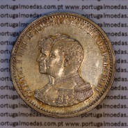 Portugal, silver coin of 500 réis 1898 of D. Carlos I, 4th Centenary of the Discovery of India 1498-1898, (VF), KM 538.