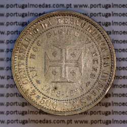 500 réis 1898 prata D. Carlos I Rei e Amélia Rainha de Portugal, 4º Centenário da Descoberta da Índia, (MBC), KM 538