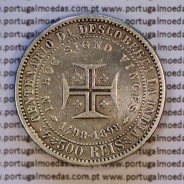 500 réis 1898 prata D. Carlos I, 4º Centenário da Descoberta da Índia, (BC), World Coins Portugal KM 538