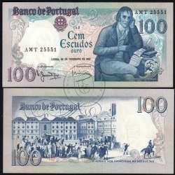 100 Escudos 1981 Bocage 24/02/1981, 100$00 Cem Escudos 24/02/1981 Chapa:8 Banco de Portugal, (QNC), Pick 178b