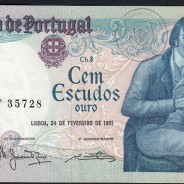 100 Escudos 1981 Bocage 24/02/1981, 100$00 Cem Escudos 24/02/1981 Chapa:8 Banco de Portugal, (QNC), Pick 178b
