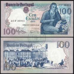 100 Escudos 1981 Bocage 24/02/1981, 100$00 Cem Escudos 24/02/1981 Chapa:8 Banco de Portugal, (PC), Pick 178b