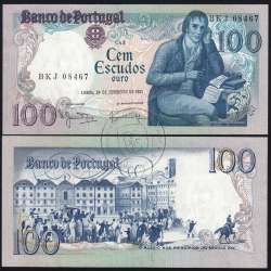 100 Escudos 1981 Bocage 24/02/1981, 100$00 Cem Escudos 24/02/1981 Chapa:8 Banco de Portugal, (PC), Pick 178b