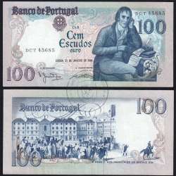100 Escudos 1984 Bocage 31/01/1984, 100$00 Cem Escudos 31/01/1984 Chapa:8 Banco de Portugal, (PC), Pick 178c