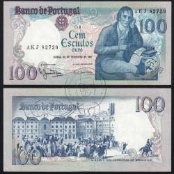 100 Escudos 1981 Bocage 24/02/1981, 100$00 Cem Escudos 24/02/1981 Chapa:8 Banco de Portugal, (C), Pick 178b