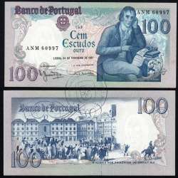 100 Escudos 1981 Bocage 24/02/1981, 100$00 Cem Escudos 24/02/1981 Chapa:8 Banco de Portugal, (PC), Pick 178b