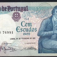 100 Escudos 1981 Bocage 24/02/1981, 100$00 Cem Escudos 24/02/1981 Chapa:8 Banco de Portugal, (C), Pick 178b