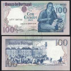 100 Escudos 1981 Bocage 24/02/1981, 100$00 Cem Escudos 24/02/1981 Chapa:8 Banco de Portugal, (C), Pick 178b