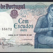 100 Escudos 1981 Bocage 24/02/1981, 100$00 Cem Escudos Chapa:8 Banco de Portugal, (QNC c/ manchas e escrita), Pick 178b