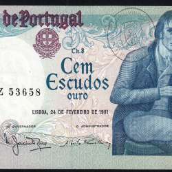 100 Escudos 1981 Bocage 24/02/1981, 100$00 Cem Escudos 24/02/1981 Chapa:8 Banco de Portugal, (PC), Pick 178b 100 Escudos 1981 Bocage 24/02/1981, 100$00 Cem Escudos 24/02/1981 Chapa:8 Banco de Portugal, (PC), Pick 178b