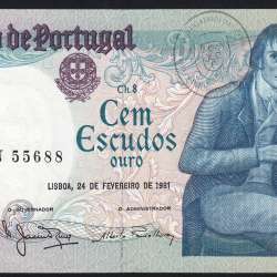 100 Escudos 1981 Bocage 24/02/1981, 100$00 Cem Escudos 24/02/1981 Chapa:8 Banco de Portugal, (PC), Pick 178b 100 Escudos 1981 Bocage 24/02/1981, 100$00 Cem Escudos 24/02/1981 Chapa:8 Banco de Portugal, (PC), Pick 178b