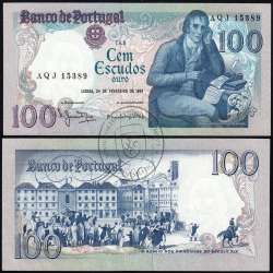 100 Escudos 1981 Bocage 24/02/1981, 100$00 Cem Escudos 24/02/1981 Chapa:8 Banco de Portugal, (PC), Pick 178b