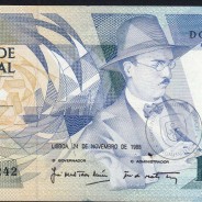 100 Escudos Fernando Pessoa 24.11.1988, One Hundred Escudos 24 November 1988 Plate 9 - Bank of Portugal, (C), Pick 179f