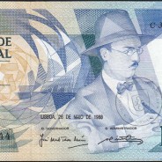 100 Escudos Fernando Pessoa 26.05.1988, One Hundred Escudos 26 May 1988 Plate 9 - Bank of Portugal, (C), Pick 179e