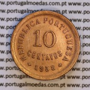Portugal, bronze coin of 10 centavos 1938 of the Portuguese Republic, (EF/UNC), World Coins Portugal KM 573