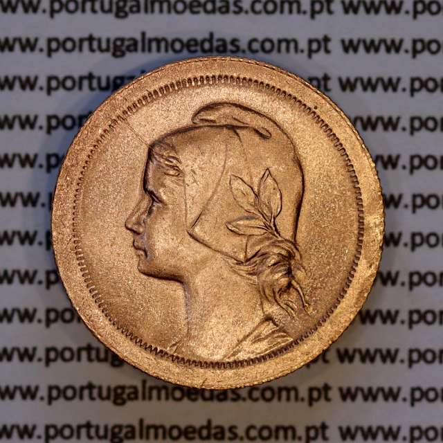 Portugal, bronze coin of 10 centavos 1926 of the Portuguese Republic, (UNC), World Coins Portugal KM 573