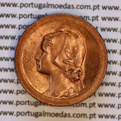 Portugal, bronze coin of 10 centavos 1926 of the Portuguese Republic, (UNC), World Coins Portugal KM 573