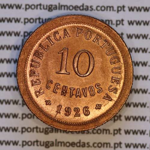 10 centavos 1926 Bronze, $10 centavos 1926 bronze Republica Portuguesa, (Soberba), World Coins Portugal KM 573