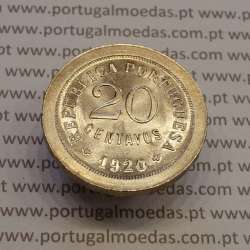 Portugal, Copper-nickel coin of 20 centavos 1920 of portuguese republique, (UNC), World Coins Portugal KM 571