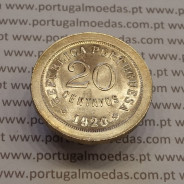 20 centavos 1920 Cupro-níquel, $20 centavos 1920 cuproníquel da Republica Portuguesa, (Soberba), World Coins KM571