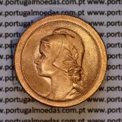 Portugal, bronze coin of 10 centavos 1925 of the Portuguese Republic, (UNC), World Coins Portugal KM 573
