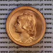 Portugal, bronze coin of 10 centavos 1925 of the Portuguese Republic, (UNC), World Coins Portugal KM 573