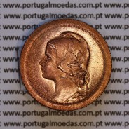 Portugal, bronze coin of 10 centavos 1925 of the Portuguese Republic, (UNC), World Coins Portugal KM 573