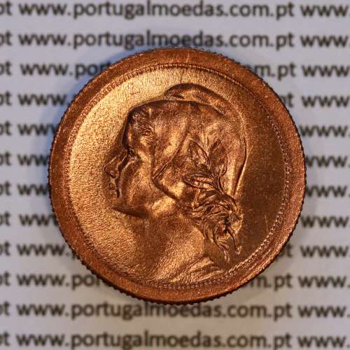 Portugal, bronze coin of 10 centavos 1925 of the Portuguese Republic, (UNC), World Coins Portugal KM 573