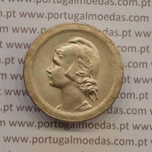 Portugal, Copper-nickel coin of 20 centavos 1920 of portuguese republique, (AU), World Coins Portugal KM 571