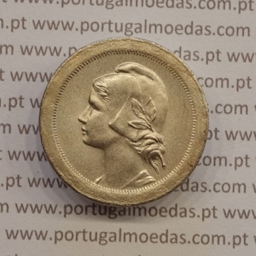 20 centavos 1920 Cupro-níquel, $20 centavos 1920 cuproníquel da Republica Portuguesa, (Bela), World Coins KM 571