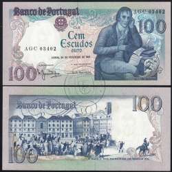 100 Escudos 1981 Bocage 24/02/1981, 100$00 Cem Escudos 24/02/1981 Chapa:8 Banco de Portugal, (PC), Pick 178b