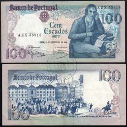 100 Escudos 1981 Bocage 24/02/1981, 100$00 Cem Escudos 24/02/1981 Chapa:8 Banco de Portugal, (C), Pick 178b
