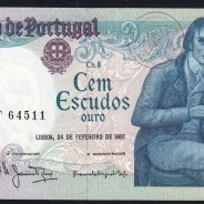 100 Escudos 1981 Bocage 24/02/1981, 100$00 Cem Escudos 24/02/1981 Chapa:8 Banco de Portugal, (QNC), Pick 178b