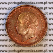 Portugal, bronze coin of 5 Réis 1882 D. Luis I, V reis 1882 from the reign of D. Luis I (UNC), World Coins Portugal KM 525