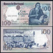 100 Escudos 1985 Bocage 12/03/1985, 100$00 Cem Escudos 12/03/1985 Chapa:8 Banco de Portugal, (PC), Pick 178d