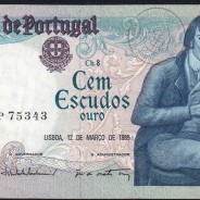 100 Escudos Bocage 12.03.1985, One Hundred Escudos 12 March 1985 Plate 8 - Bank of Portugal, (PC), Pick 178d
