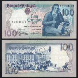 100 Escudos 1981 Bocage 24/02/1981, 100$00 Cem Escudos 24/02/1981 Chapa:8 Banco de Portugal, (C), Pick 178b