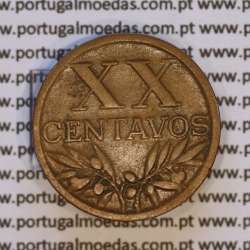 Portugal, error coin of medal alignment XX centavos 1951 Bronze, (VF), World Coins Portugal KM 584