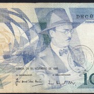 100 Escudos 1988 Fernando Pessoa 24/11/1988, 100$00 Cem Escudos 24/11/1988 Chapa:9 Banco de Portugal, (C), Pick 179f