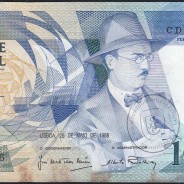 100 Escudos Fernando Pessoa 26.05.1988, One Hundred Escudos 26 May 1988 Plate 9 - Bank of Portugal, (PC), Pick 179e