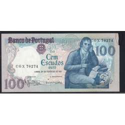 100 Escudos Bocage 24.02.1981, One Hundred Escudos 24 February 1981 Plate 8 - Bank of Portugal, (C), Pick 178b