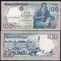 100 Escudos 1981 Bocage 24/02/1981, 100$00 Cem Escudos 24/02/1981 Chapa:8 Banco de Portugal, (C), Pick 178b