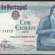 100 Escudos 1981 Bocage 24/02/1981, 100$00 Cem Escudos 24/02/1981 Chapa:8 Banco de Portugal, (C), Pick 178b