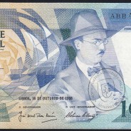 100 Escudos 1986 Fernando Pessoa 16/10/1986, 100$00 Cem Escudos 16/10/1986 Chapa:9 Banco de Portugal, (QNC), Pick 179a