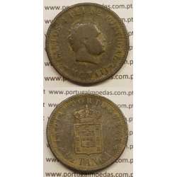1/2 TANGA COBRE MCMIII - 1903 "INDIA" (BC+) D. CARLOS I