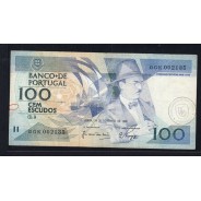 100 Escudos 1988 Fernando Pessoa 24/11/1988, 100$00 Cem Escudos 24/11/1988 Chapa:9 Banco de Portugal, (C), Pick 179f