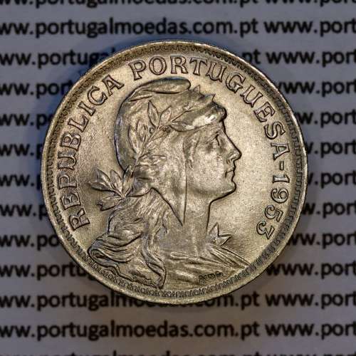 Portugal, Nickel brass coin of 50 Centavos 1953 of Portuguese Republic, (UNC), World Coins Portugal KM 577