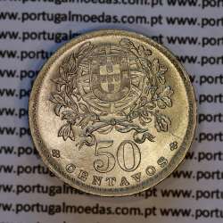 Portugal, Nickel brass coin of 50 Centavos 1952 of Portuguese Republic, (UNC), World Coins Portugal KM 577