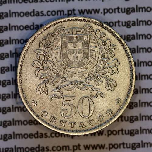 Portugal, Nickel brass coin of 50 Centavos 1938 of Portuguese Republic, (VF+/XF), World Coins Portugal KM 577